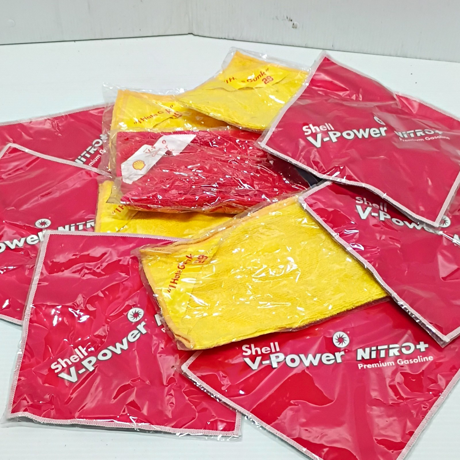 Shell V-Power Nitro+ Red & Yellow Promotional Sticker Lot, Gas & Oil Theme