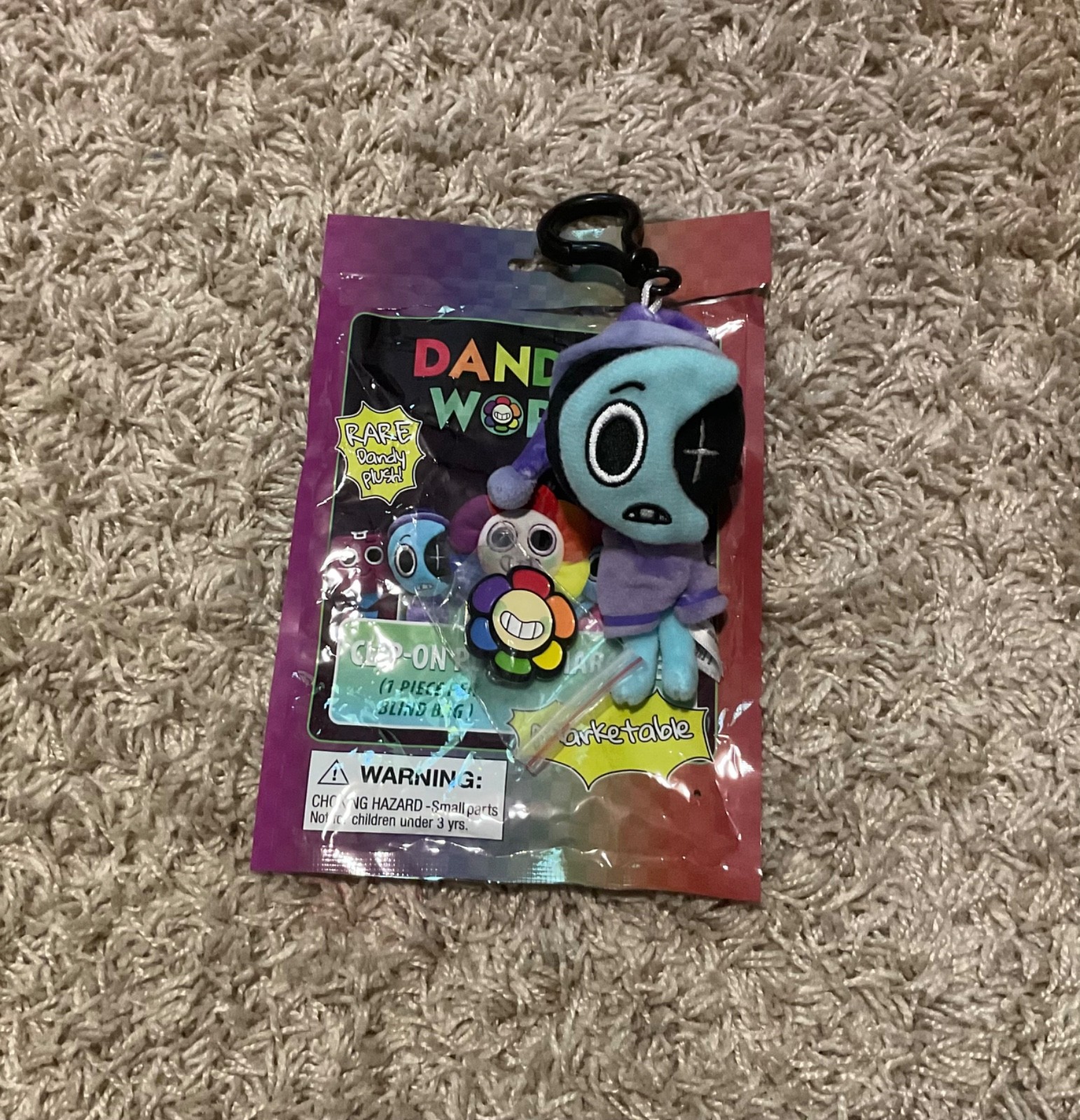Rare Dandy’s World Astro Plush Keychain (with pin)