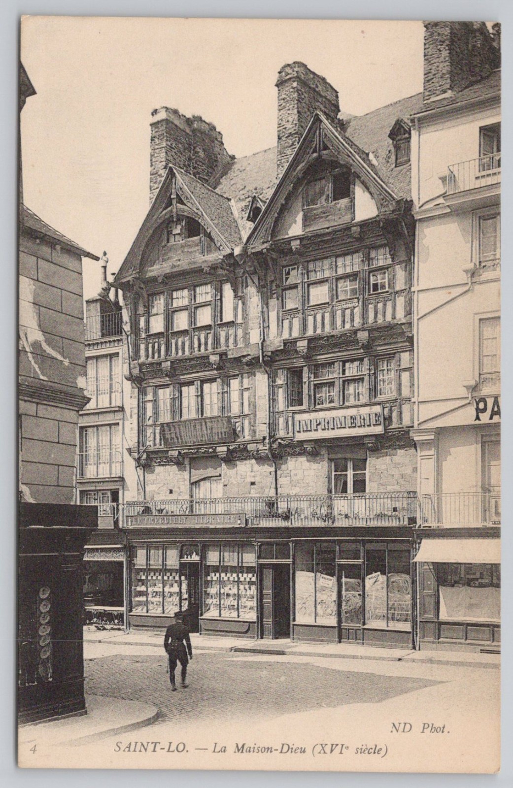 La Maison-Dieu, Saint-Lô, Normandy, France DB UNP Postcard La Maison-Dieu, Saint-Lô, Normandy, France DB UNP Postcard