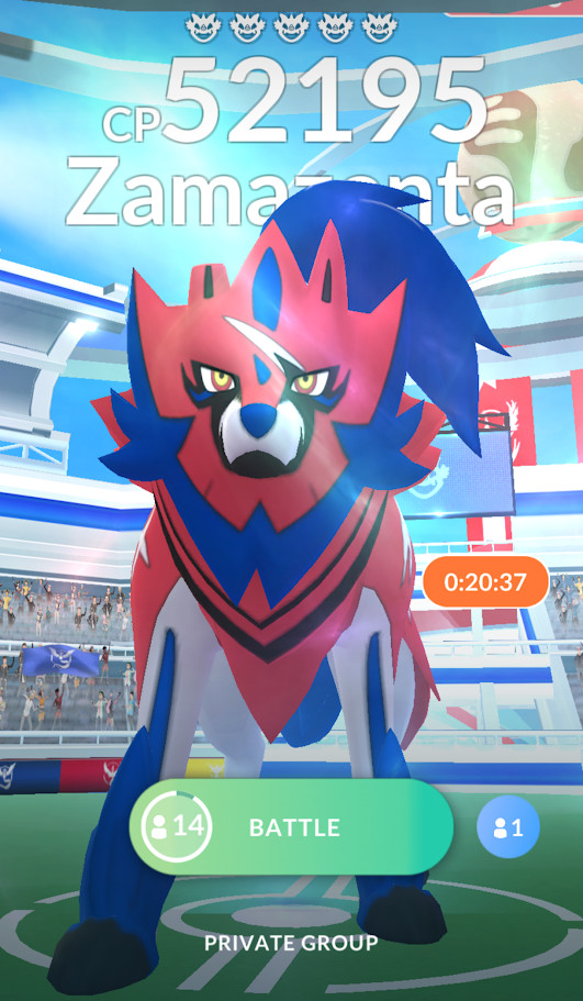 ⚔️ 5x Zamazenta Remote Raid Invites – Pokémon Go | Fast Delivery 🚀