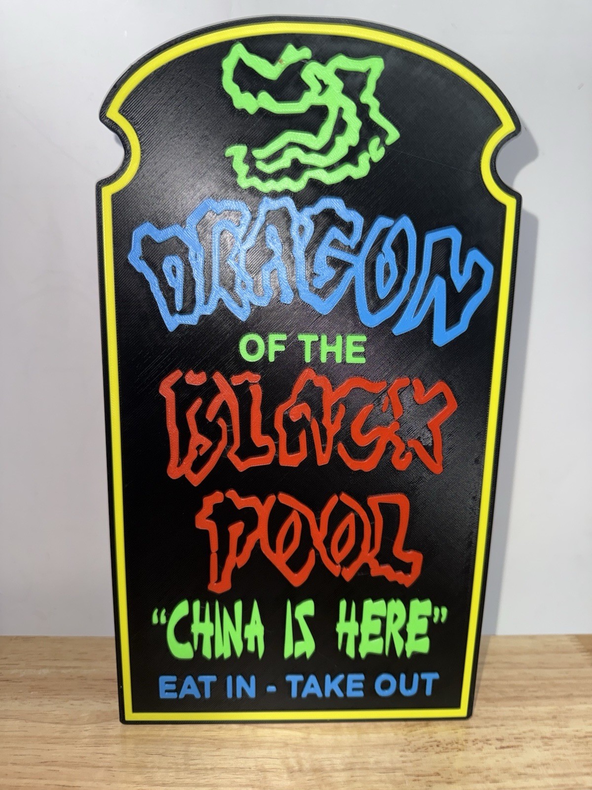 Big Trouble In Little China Dragon Of The Black Pool 3D Logo Sign China Display