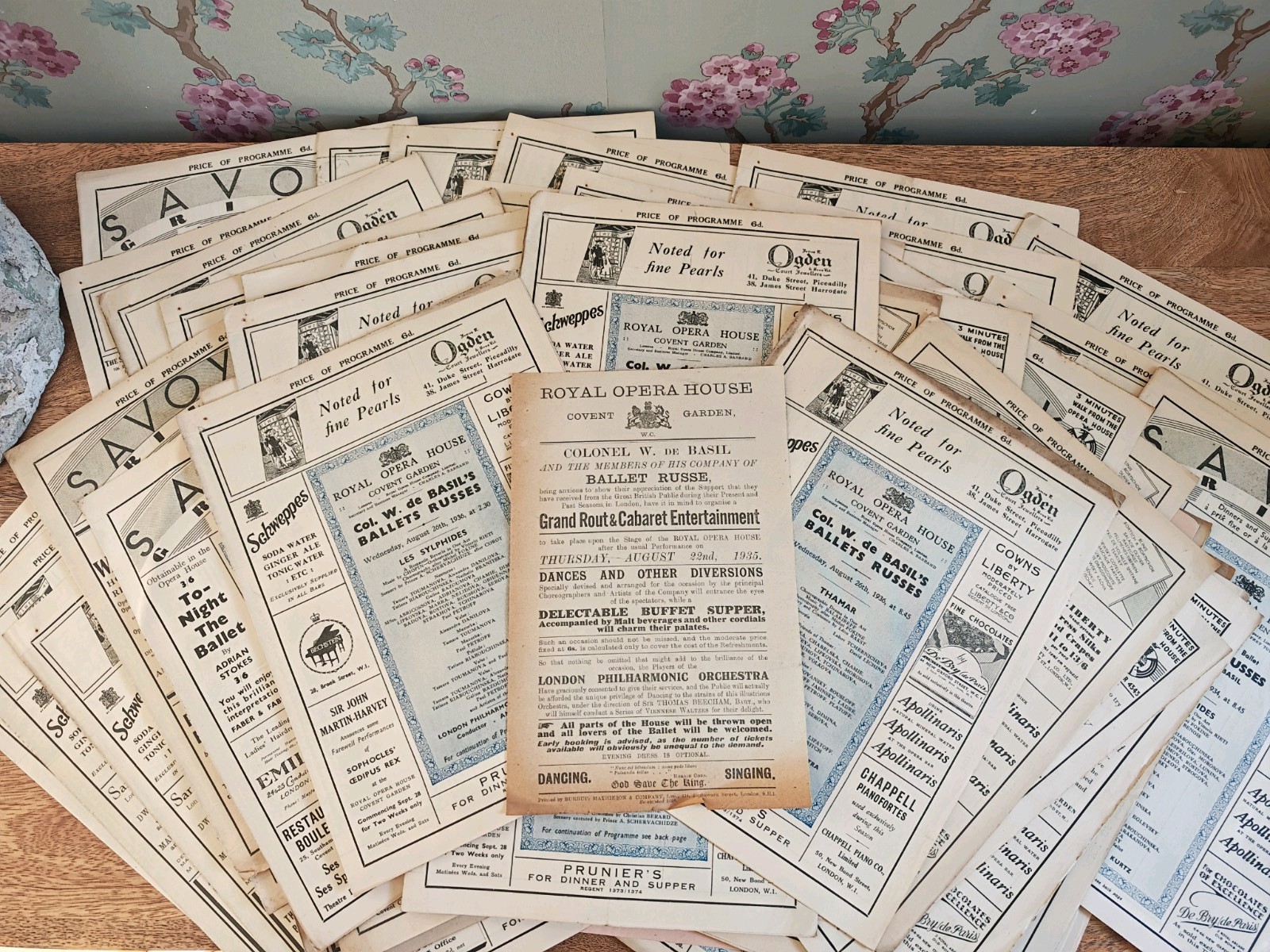 68x 1934-36 Ballets Russes Royal Opera House Covent Garden Programmes Job Lot