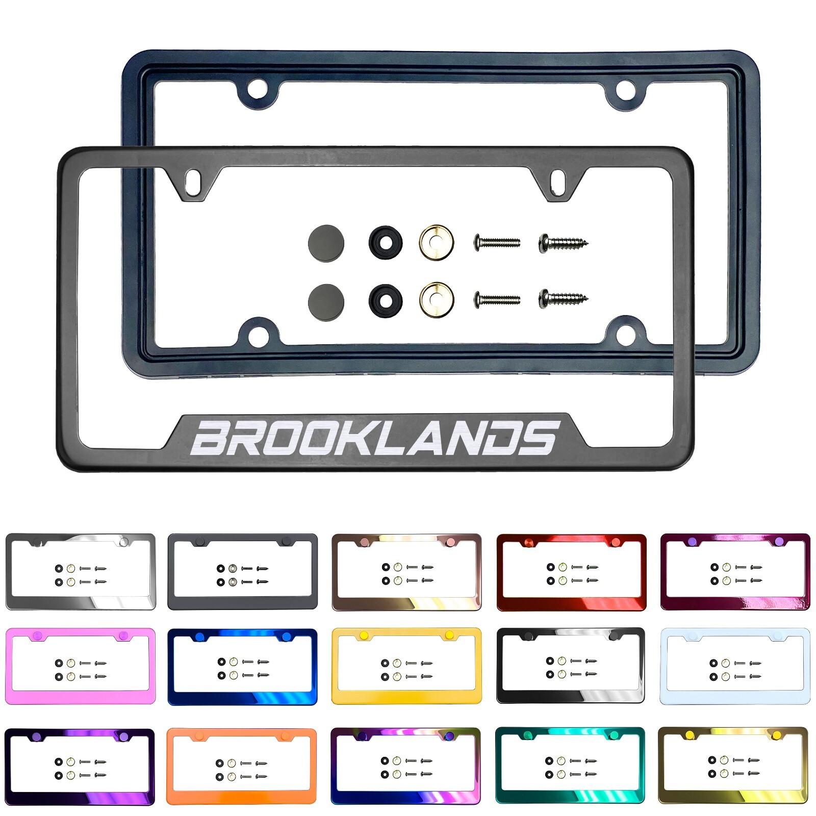 Laser Etched Customize Stainless Steel License Frame Fit BENTLEY Brooklands