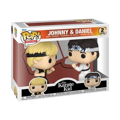 Funko POP The Karate Kid Johnny & Daniel 2 Pack Figure Set Funko POP The Karate Kid Johnny & Daniel 2 Pack Figure Set