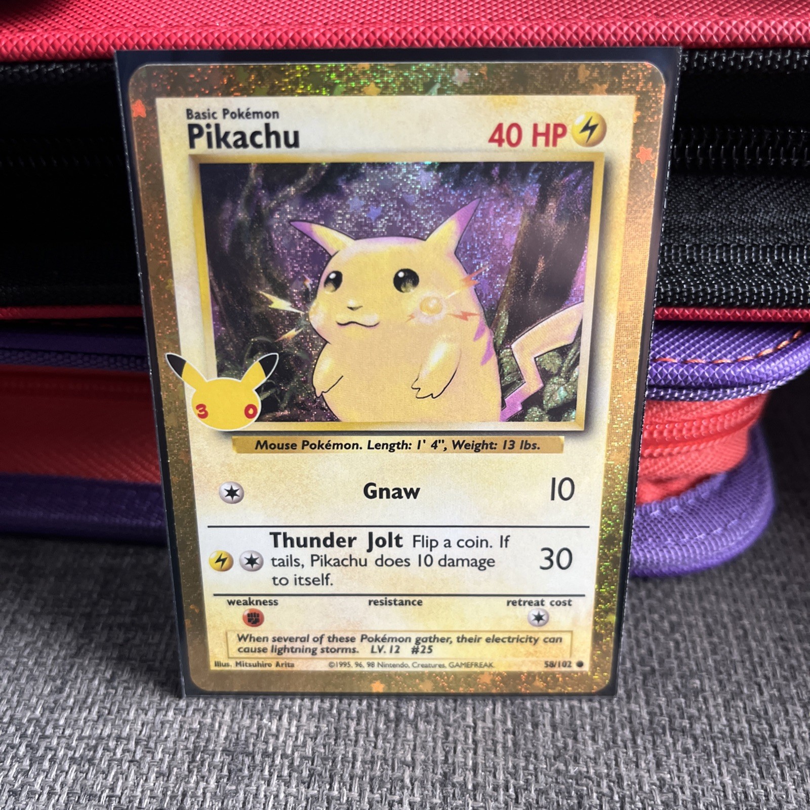 Pikachu 58/102 Classic Collection Pokemon 30th Anniversary 30th Celebration