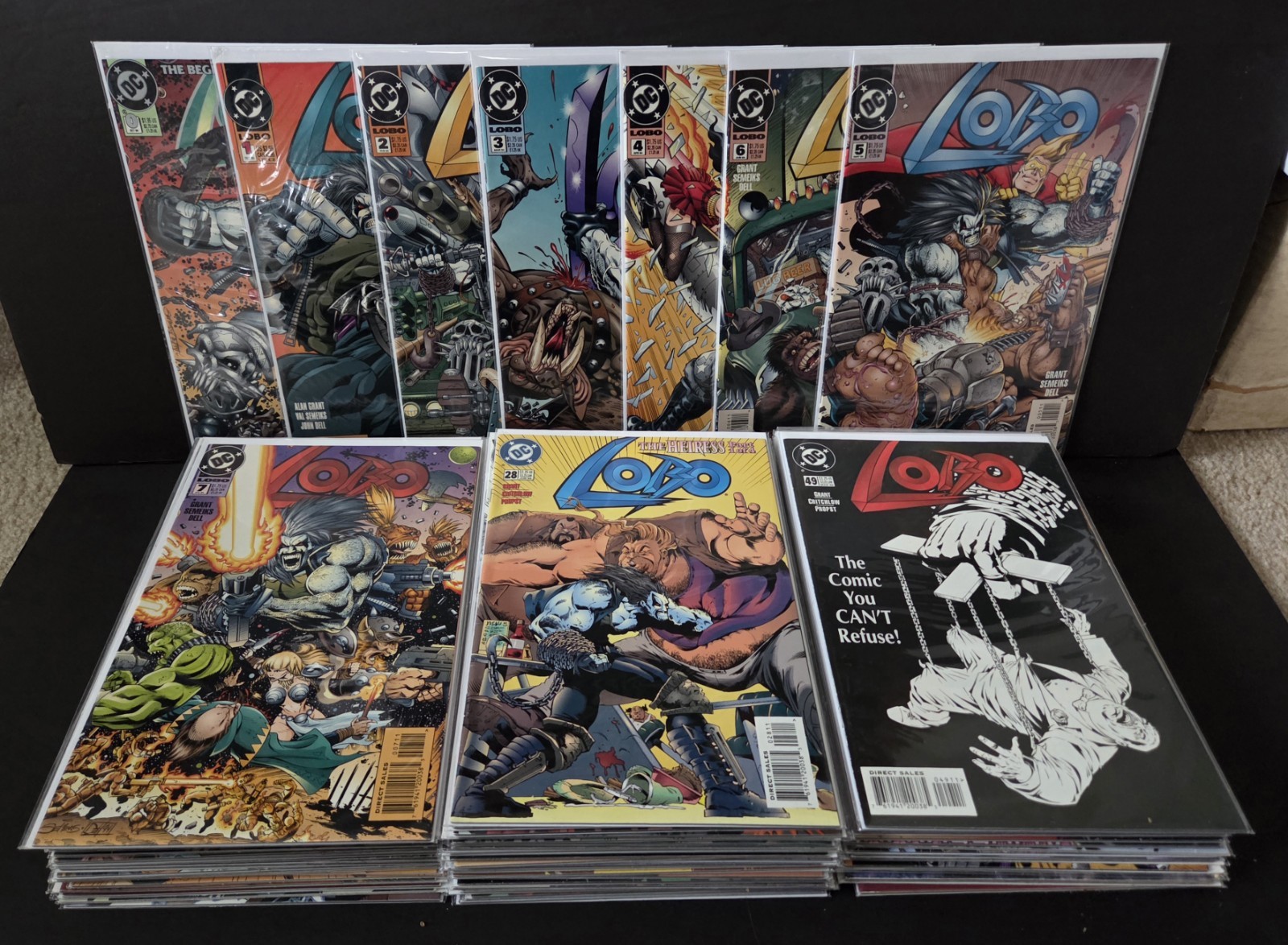 LOBO (DC COMICS, 1993-1999) #0, 1-64 + ANNUALS 1-3 COMPLETE ONLY MISSING #63