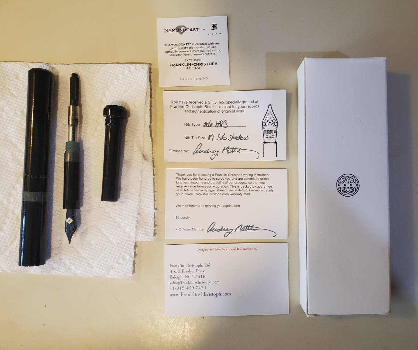 Franklin Christoph Model 33 Abditus Black & Diamondcast Green w/SIG Shadow M Nib