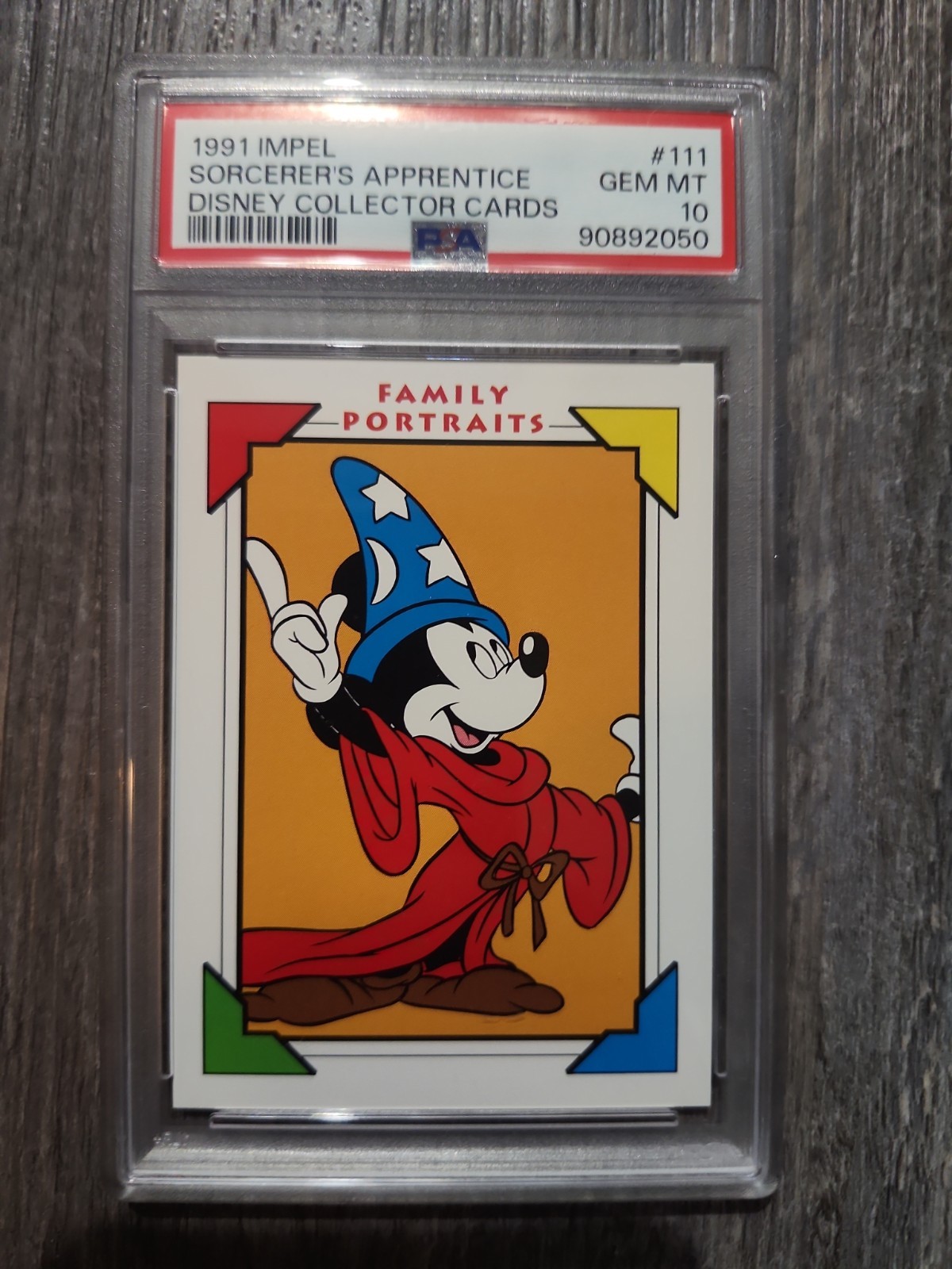 Mickey Mouse PSA 10 - 1991 Impel Disney #111 Sorcerer’s Apprentice 