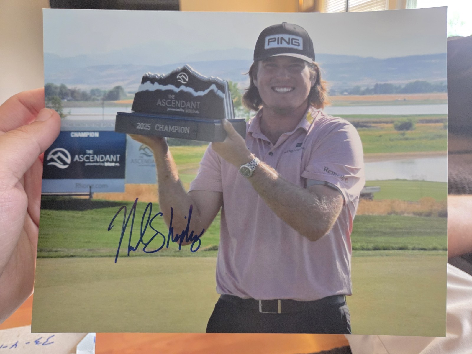 Neal Shipley Signed Autograph PGA Tour Golf 8 X 10 Photo. Korn Ferry Tour