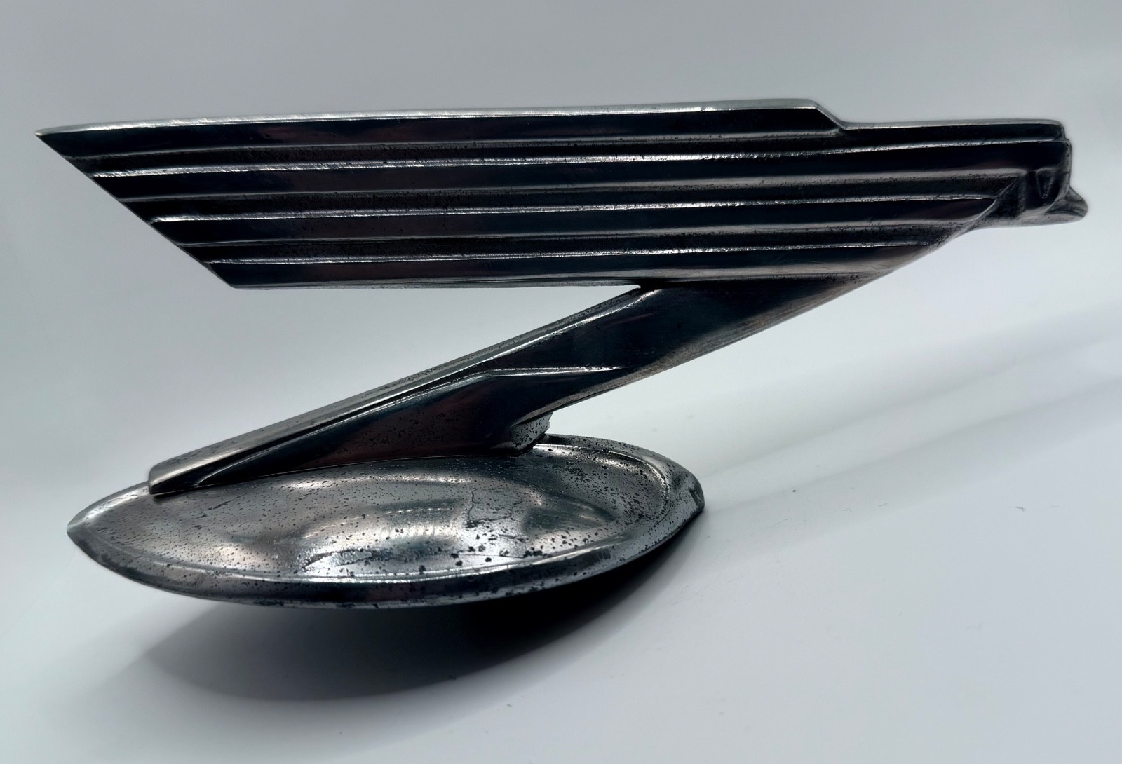 Vintage 1930s Art Deco Flying Bird / Falcon Radiator Hood Ornament – Rare Large
