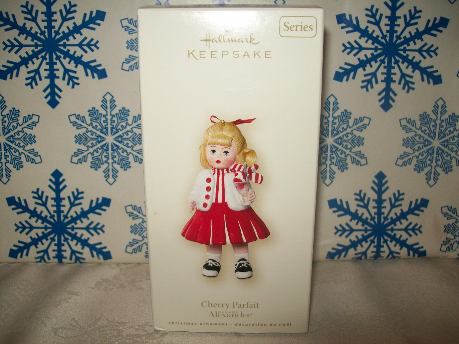 HALLMARK MADAME ALEXANDER #12 SERIES 2007 CHRISTMAS ORNAMENTS CHERRY PARFAIT