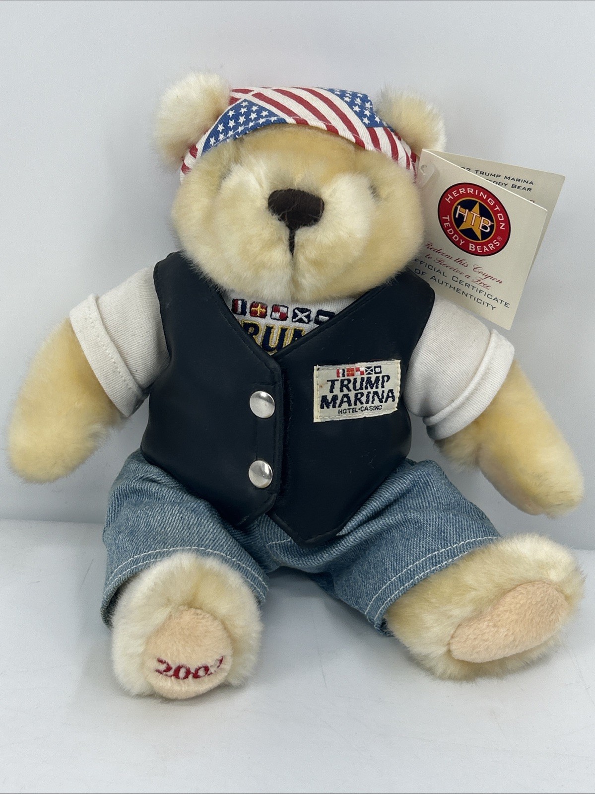 Herrington Teddy Bear Donald TRUMP Marina JERZEY 2002 President Vote Collection