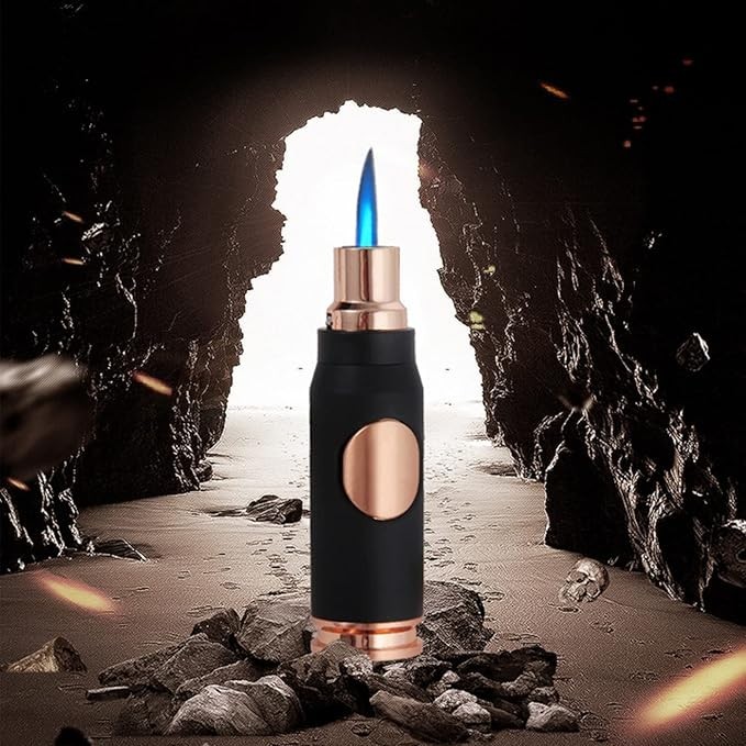 JOBON Bullet Torch Lighter Windproof Butane Jet Flame in Copper