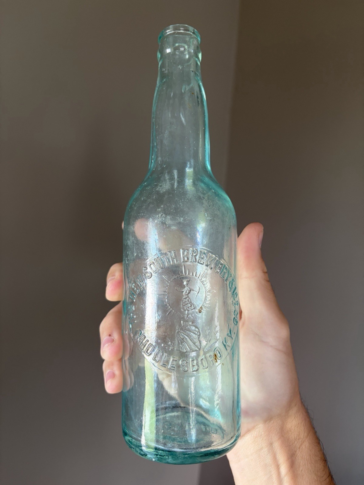 SCARCE Early Pre Pro New South Brewery & Ice Co Bottle Middlesboro KY Ca 1898