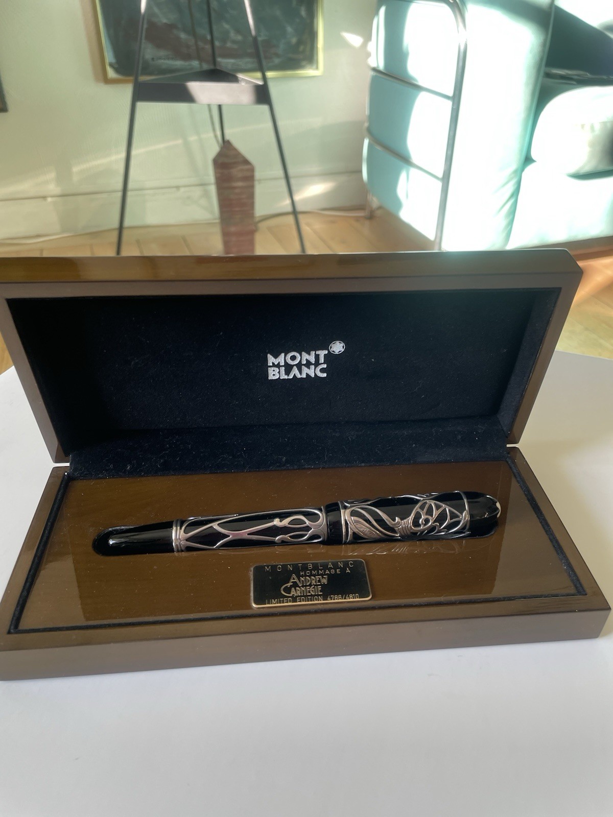 MONTBLANC ANDREW CARNEGIE - Patron of Art 4810 Limited Ed. Fountain Pen M #1018
