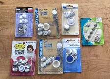 Vintage Lot Dritz Penney’s Prym Maxant Buttons To Cover 7 New Packages  picture