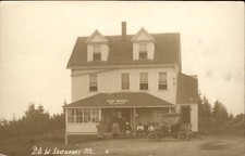 Southport ME Post Office EASTERN ILLUSTRATING PHOTOGRAPHER'S CAR c1910 RPPC picture