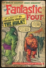 Fantastic Four #12 Marvel Comics March 1963 (FA-complete copy)-RareCo picture