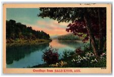 c1940's Greetings From Bald Knob Lake View Arkansas AR Unposted Vintage Postcard picture