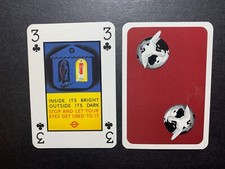Swap Playing Card   WW11   Historic Poster Card    INSIDE ITS BRIGHT picture