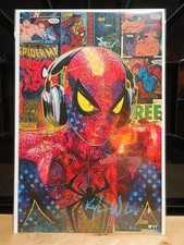 AP 1/1  Kyle Willis   COLLAGE COMPENDIUM Spiderman Headphones SIGNED AP1/1 picture