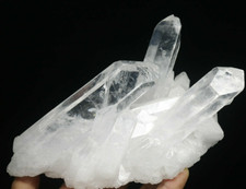 2.27lb Natural Beautiful White Quartz Crystal Cluster Point Mineral Specimen picture