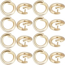 50Pcs 18K Gold Plated Locking Jump Rings for Jewelry Making picture