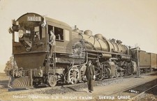 Southern Pacific Railroad Mallet Compound Freight Engine RPPC Postcard COPY picture