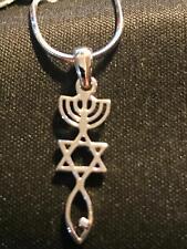 Silver Plated Grafted In Messianic Pendant 17