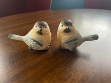 Ceramic Bird Figures Chickadees Set of 2 picture