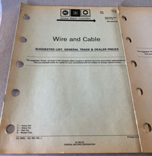 WIRE AND CABLE SUGGESTED JOBBER PRICES AND GENERAL TRADE & DEALER PRICES LIST picture