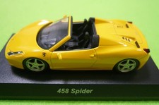 Kyosho 1/64 Mini Car Collection Ferrari 458 Spider Yellow picture