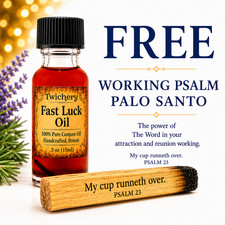 GET MONEY Lottery Winner FAST LUCK CONJURE Pagan FREE PALO SANTO PSALM 23 picture