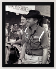 FRAMED CARROLL SHELBY IN THE PITS TOTAL PERFORMANCE ERA- READY TO DISPLAY 8.5X11 picture