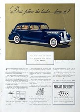 1939 Ad (9 3/4 X 13 1/4 inches) 1940 Packard Super 8 One -Eighty Touring Sedan picture