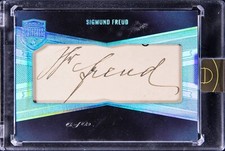 Sigmund Freud ~ 2021-22 NBA Panini Eminence Cut Signatures 1/1 Signed Card Auto picture