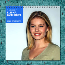Elisha Cuthbert  2027 Wall Calendar 12 Month Celebrity Photo Fan Collectible picture
