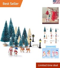 31Pcs Mini Christmas Trees Bottle Brush Trees picture