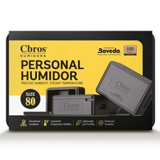 Cbros Humidor 69% Two- Way Humidity Control Box Powered by Boveda, Moisture A... picture