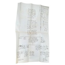 1836 Handwritten Genealogy Letter John Farmer, Ezekiel Richardson, Fletcher picture