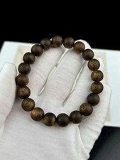 Rare Kynam Agarwood Bracelet 10mm | Pure Oud Kyara | Strong Fragrance Gift picture