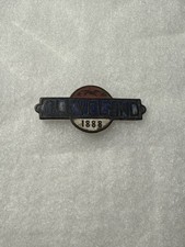 Grover Cleveland 1888 Political Campaign Pinback- Original- Missing Clasp picture