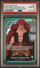 ONE PIECE CARD GAME Eustass Kid SUPER PRE-RELEASE ST02-001 English PSA 10 picture