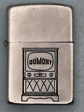 Vintage 1950-1957 Dumont TV Network Advertising Chrome Zippo Lighter picture