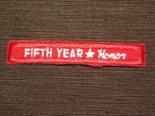 VINTAGE BSA BOY SCOUTS OF AMERICA PATCH FIFTH YEAR HONOR picture