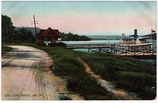 1901 View Along Harvey's Lake PA Postcard Boat Launch Wilkes-Barre Luzerne UDB picture