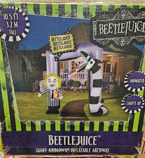 Gemmy 10.5ft Tall Beetlejuice Giant Animated Archway Halloween Inflatable picture