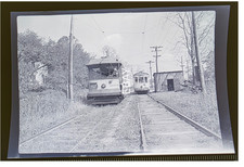 C. 1934 Connecticut Co. No 1279 Near Branford CT Trolley Photo Negative picture