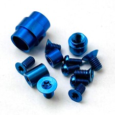 Titanium Complete Hardware Screw kit For Spyderco Paramilitary 2 PM2 - Blue picture
