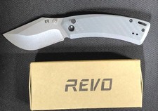 REVO CANYON BUTTON LOCK POCKET KNIFE 4Cr13MoV Blade FRN HANDLE big Boy Knife picture